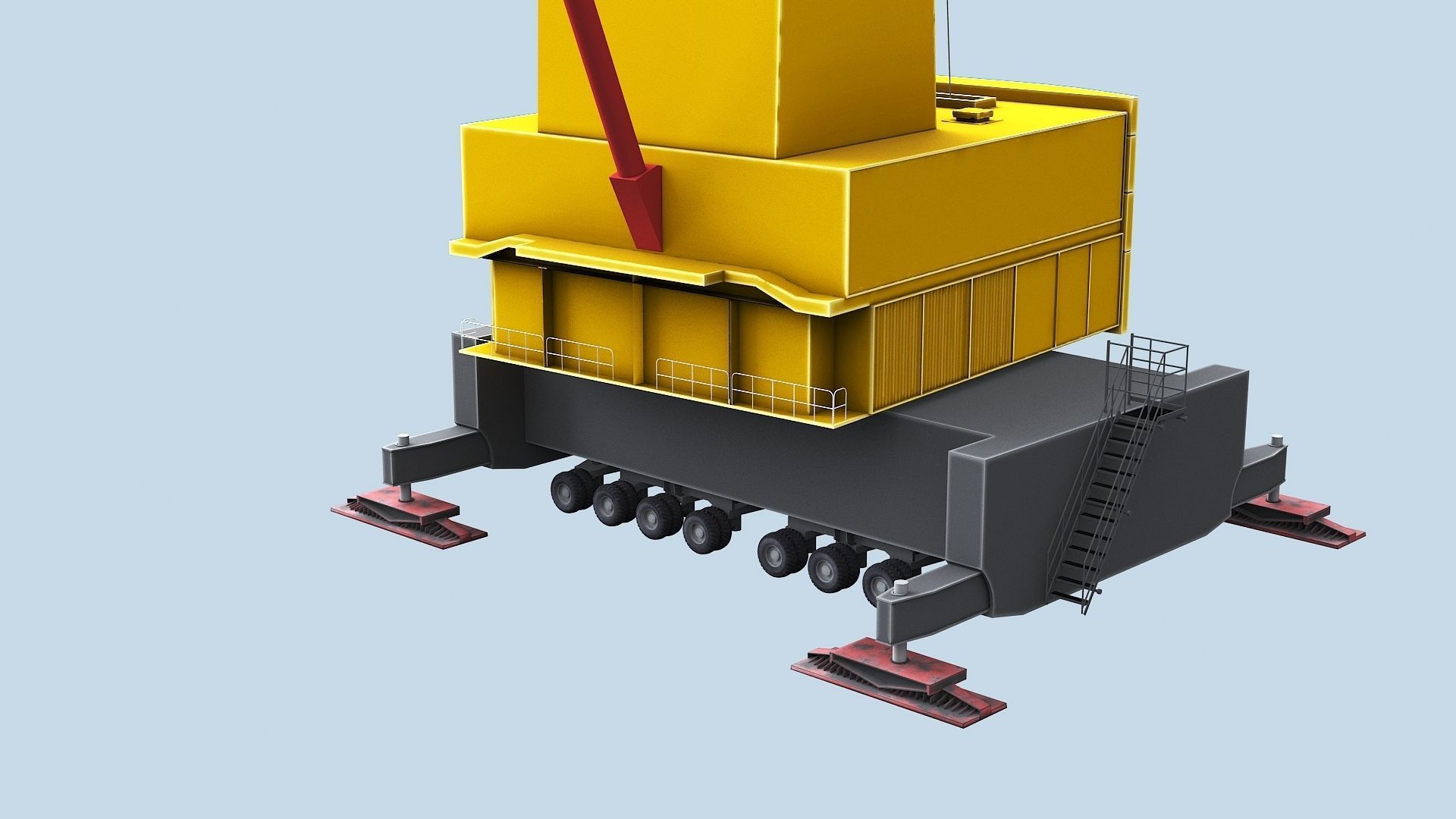Crane  models  Low-poly 3D model_12