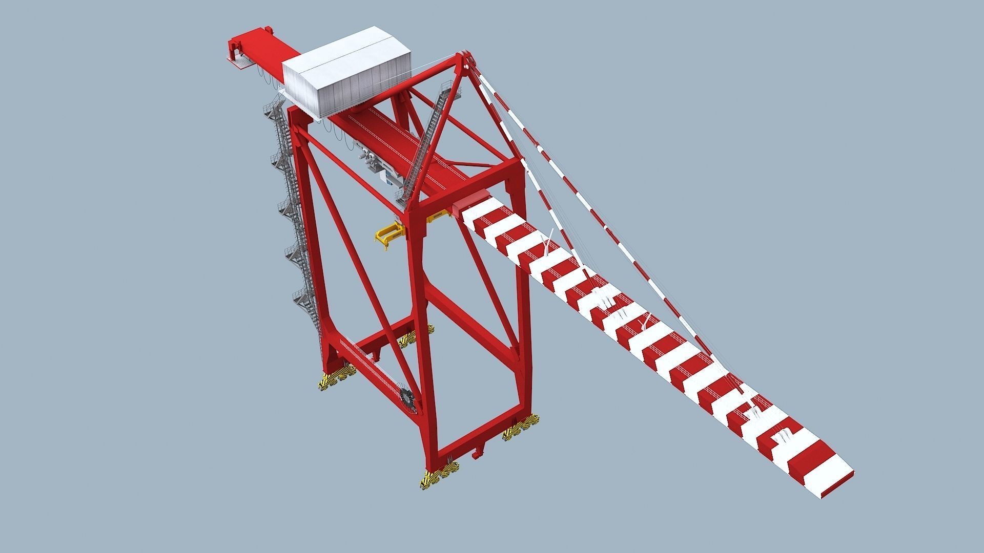 Crane  models  Low-poly 3D model_2