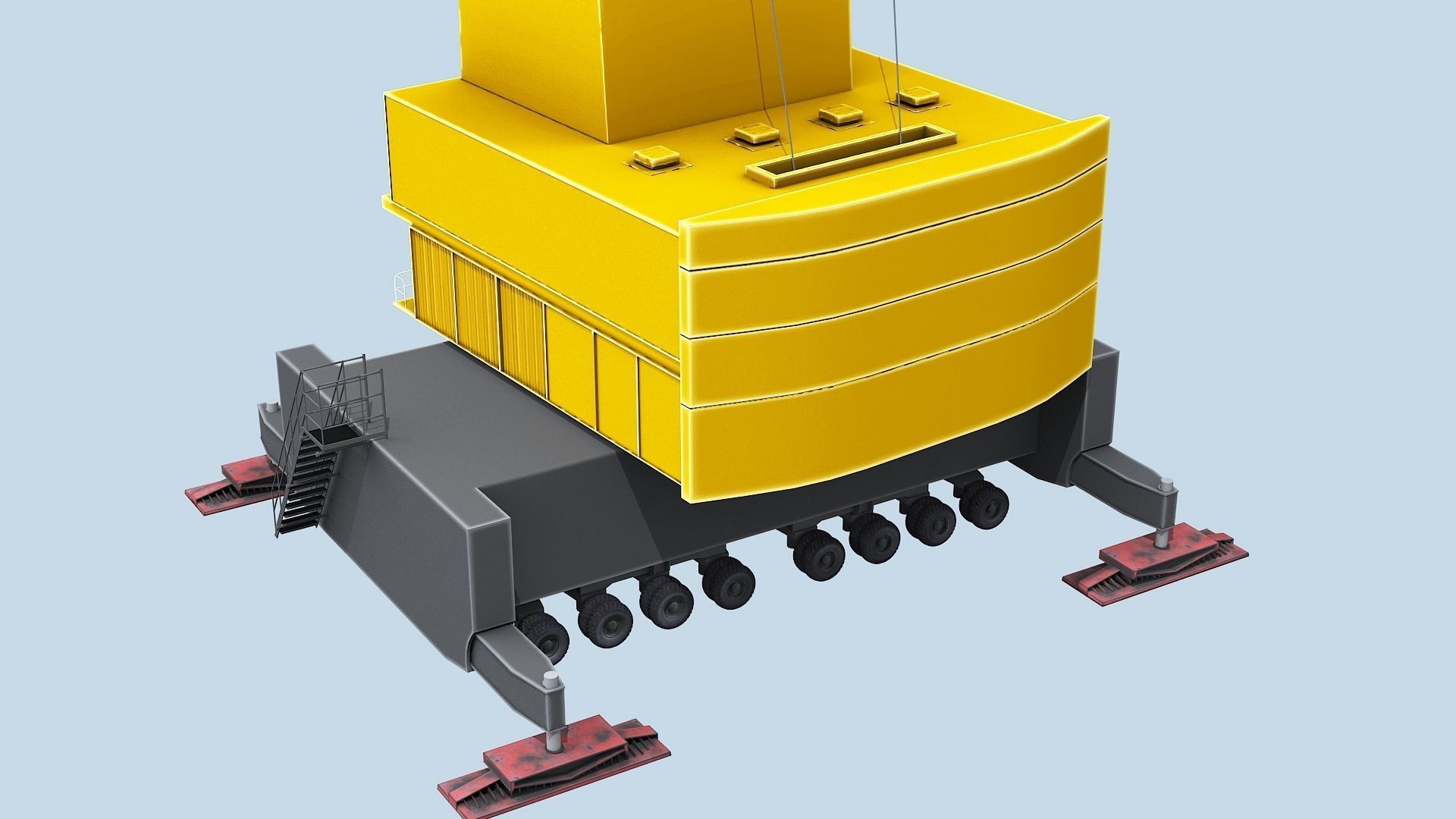 Crane  models  Low-poly 3D model_13