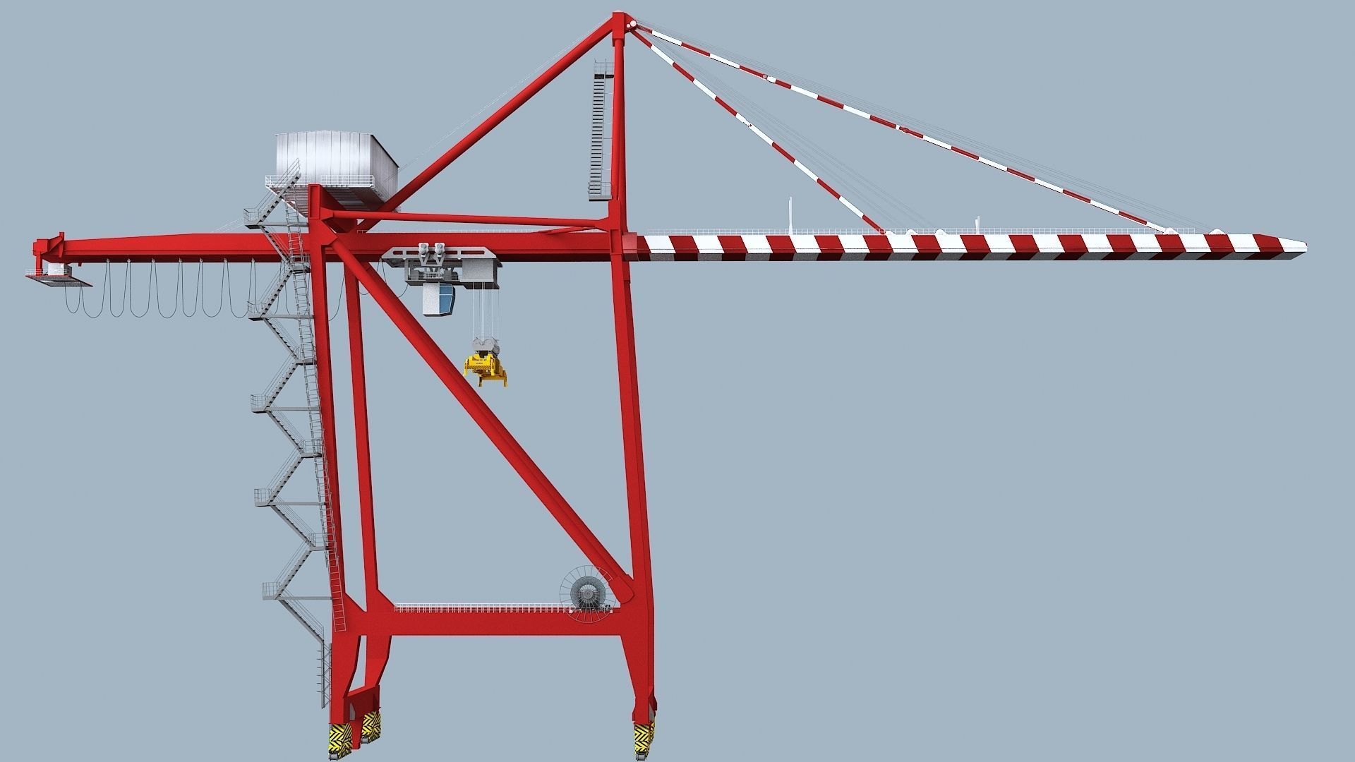 Crane  models  Low-poly 3D model_3
