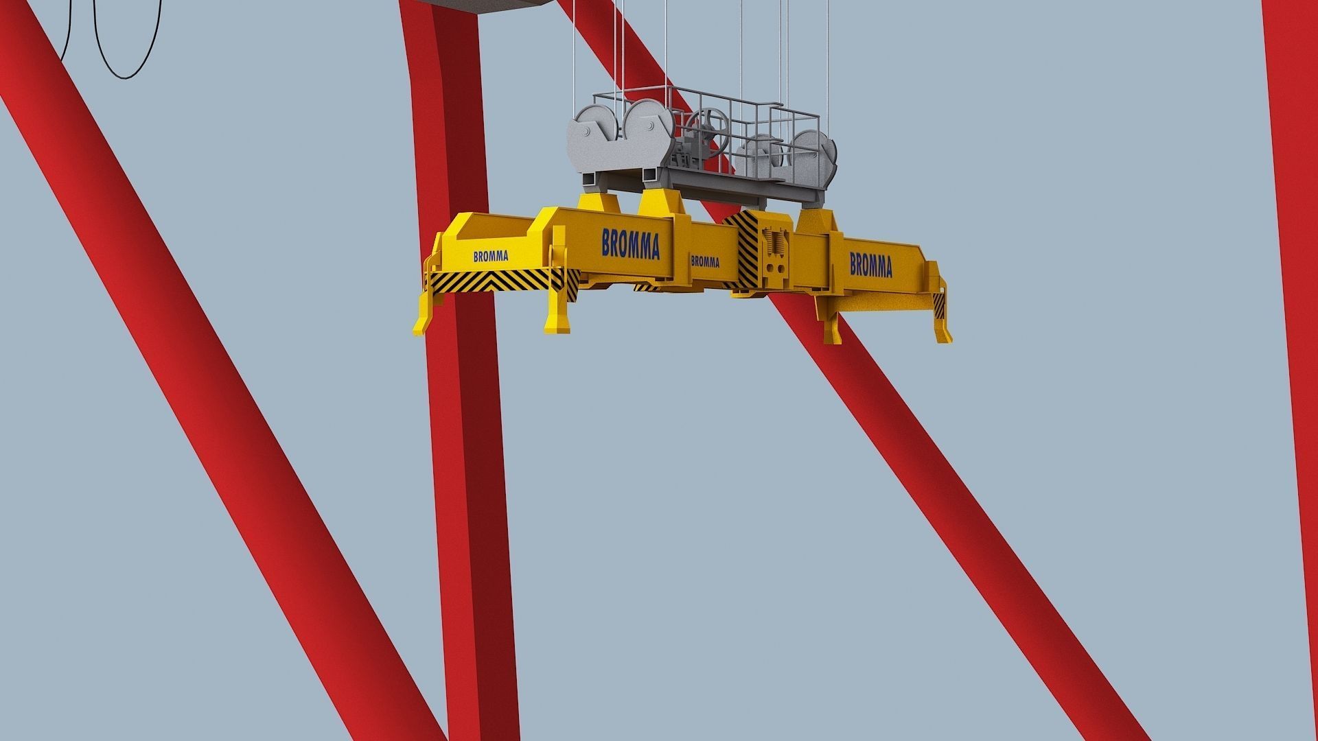 Crane  models  Low-poly 3D model_4