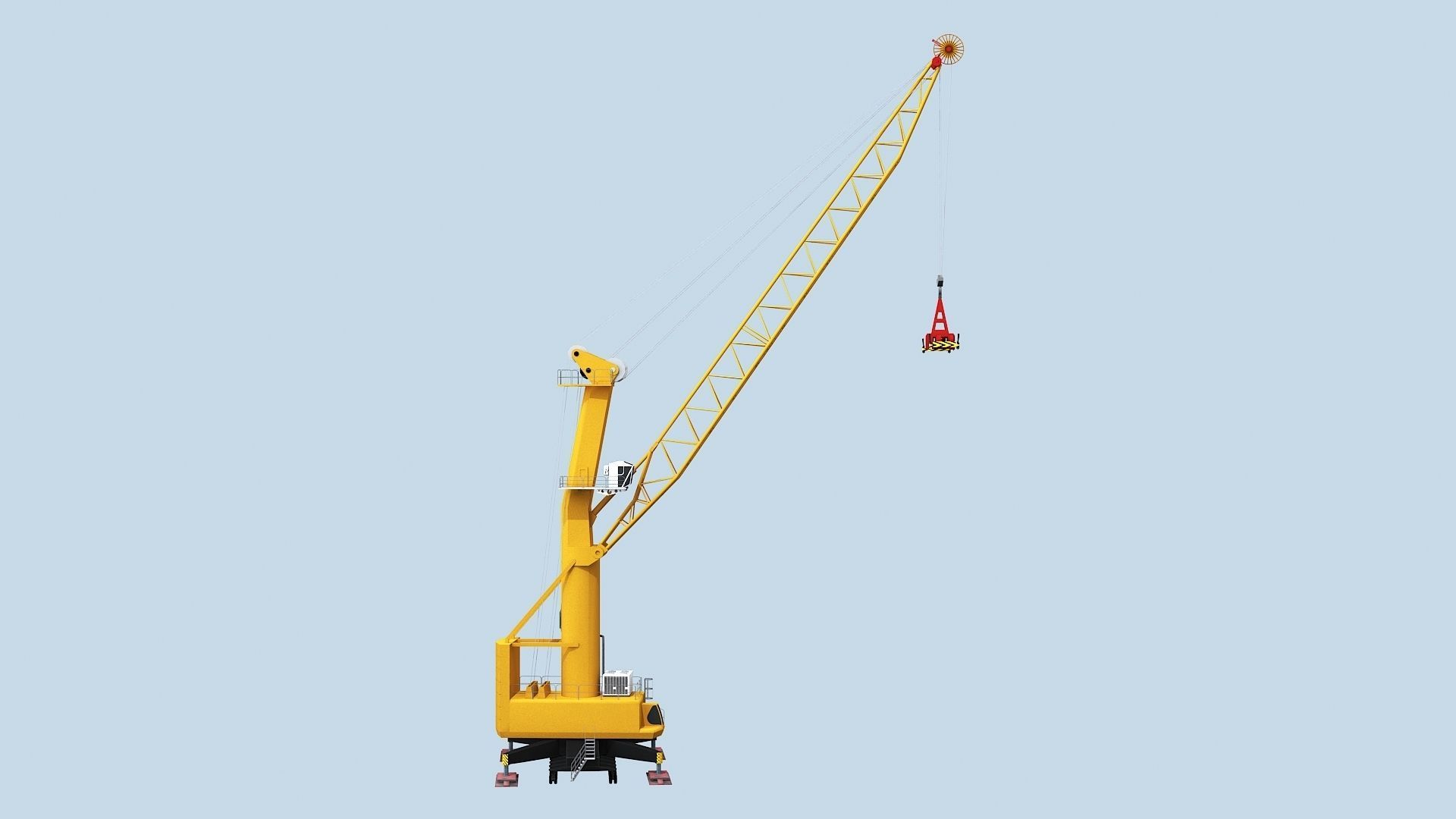 Crane  models  Low-poly 3D model_11