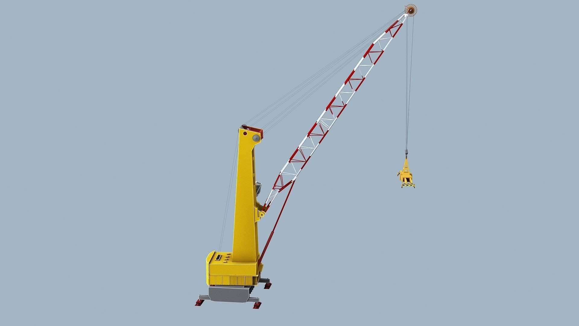 Crane  models  Low-poly 3D model_5