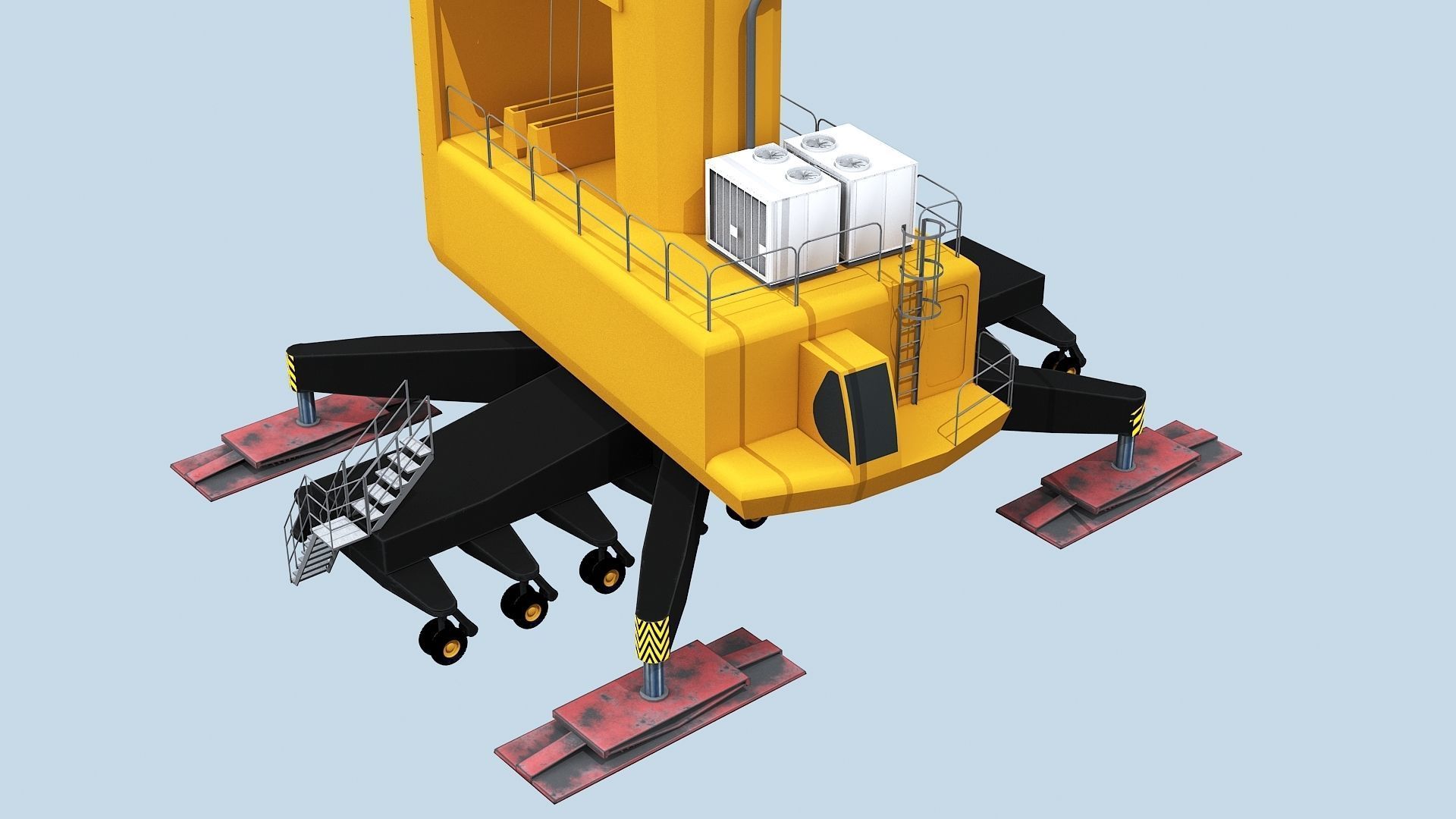 Crane  models  Low-poly 3D model_6