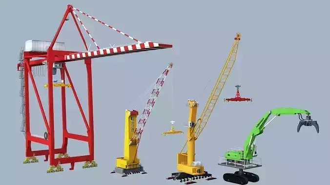 Crane  models  Low-poly 3D model