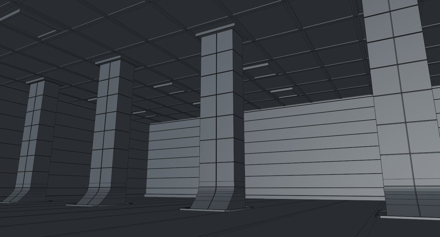 Sci Fi Warehouse 3D model_13