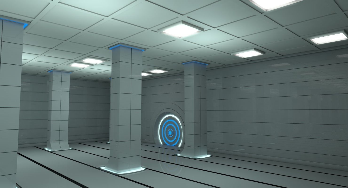 Sci Fi Warehouse 3D model_3