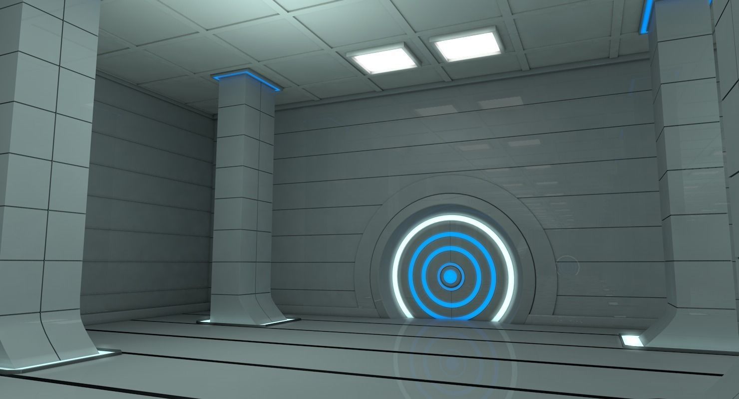 Sci Fi Warehouse 3D model_2