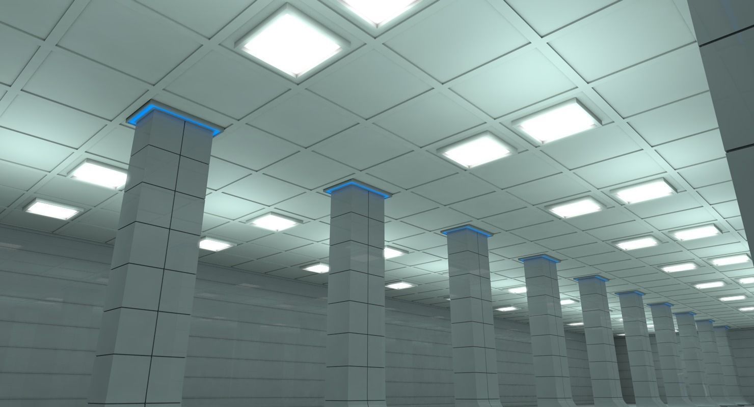 Sci Fi Warehouse 3D model_8