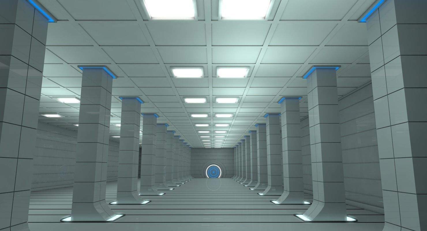 Sci Fi Warehouse 3D model_6