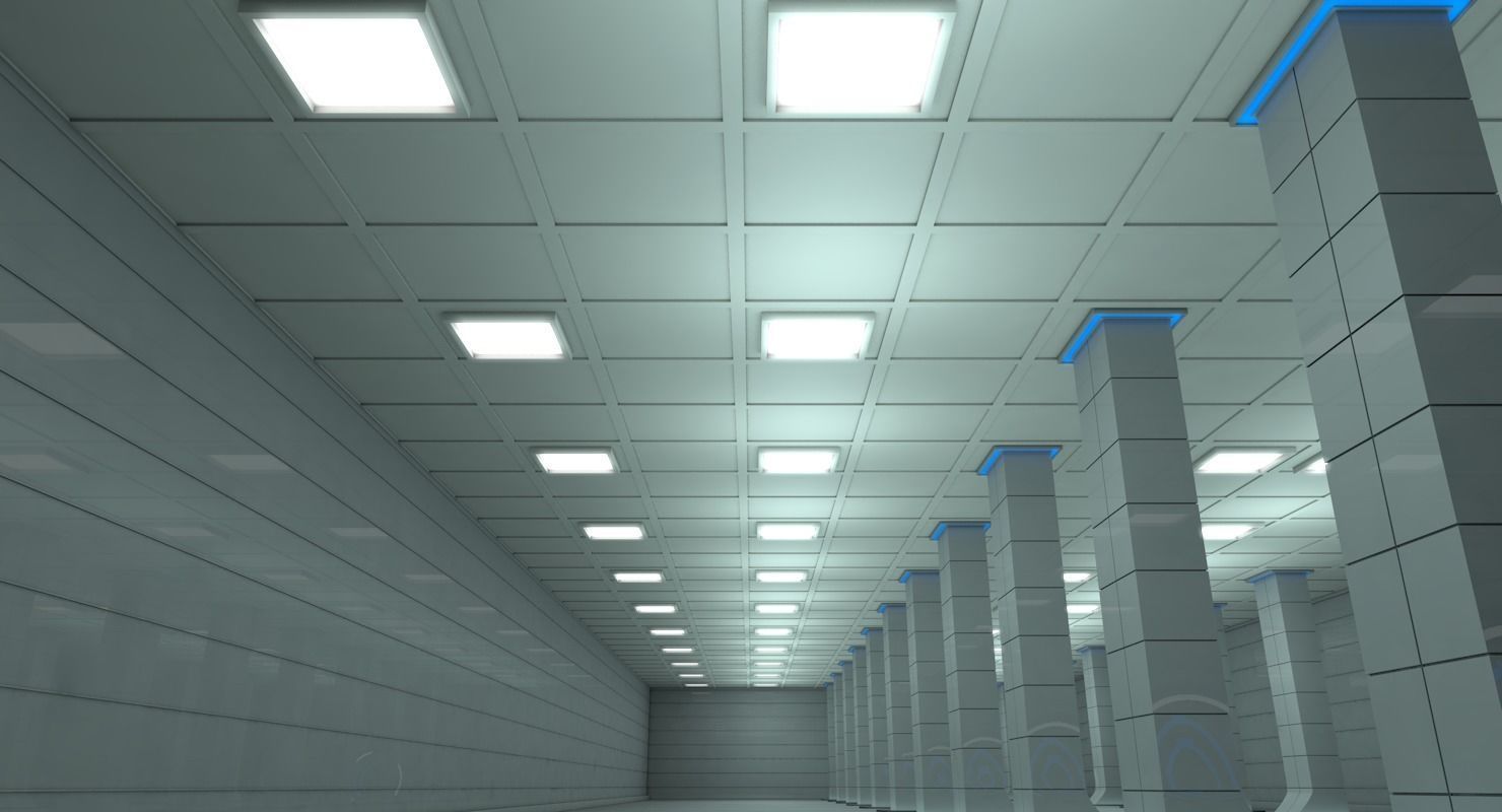 Sci Fi Warehouse 3D model_7