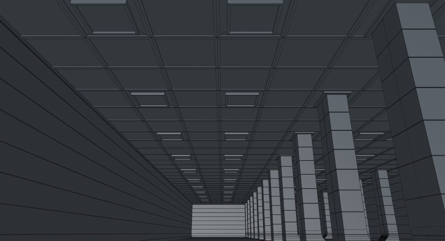 Sci Fi Warehouse 3D model_19