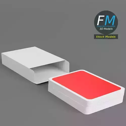 Fake playing cards stack