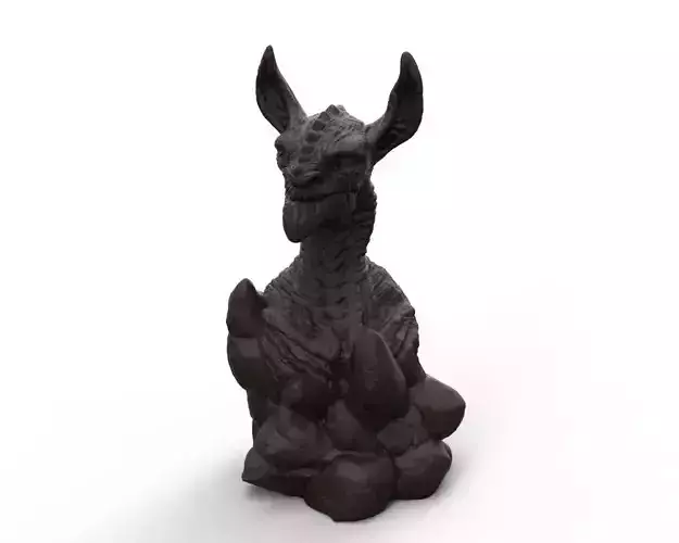 Lizard man Bust 3D print model