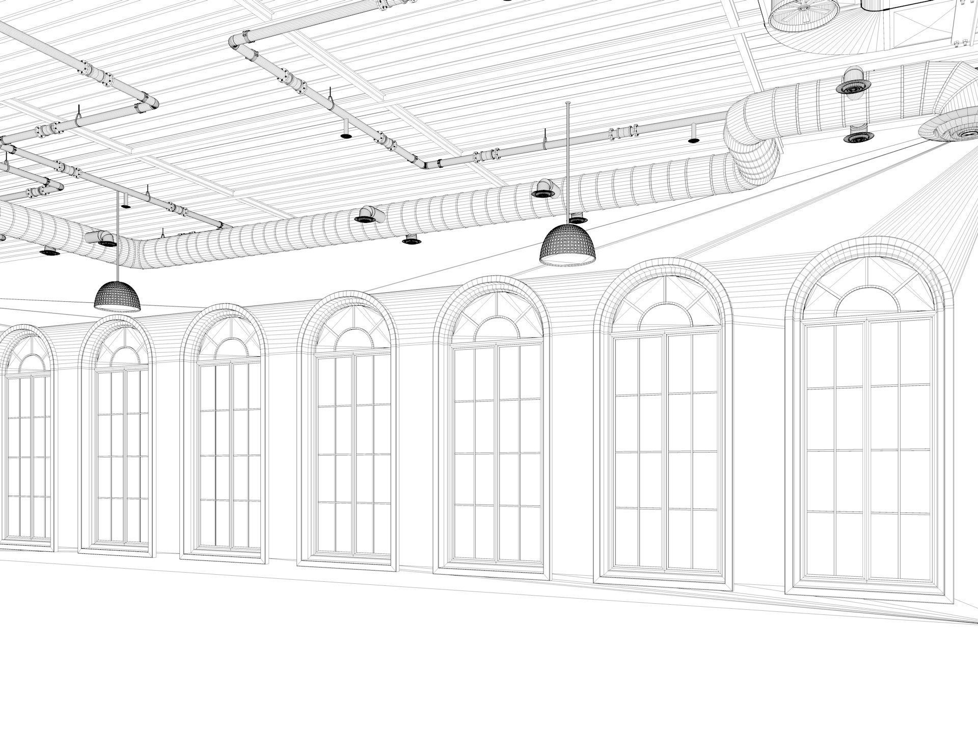 Loft office interior 2 3D model_13