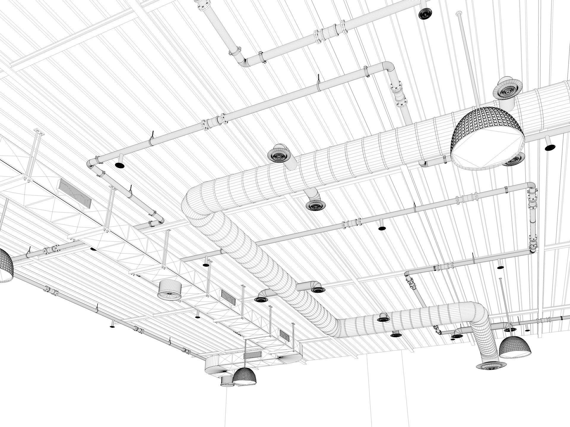 Loft office interior 2 3D model_16