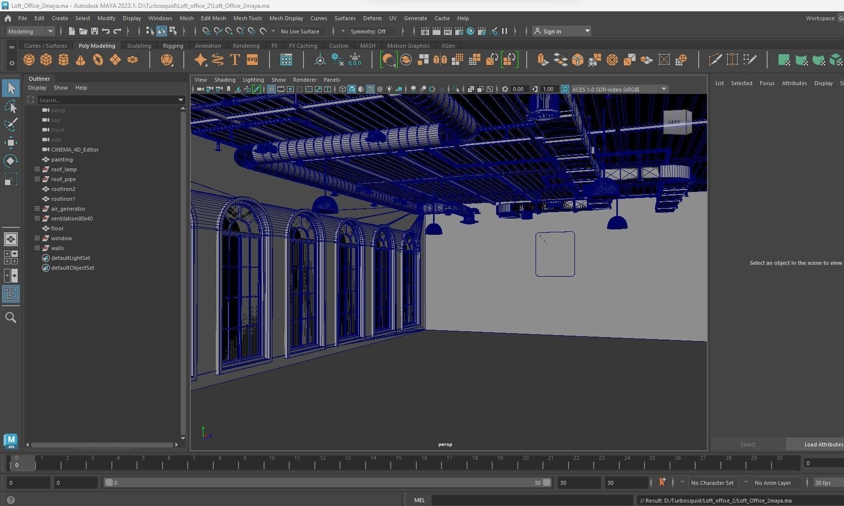 Loft office interior 2 3D model_23