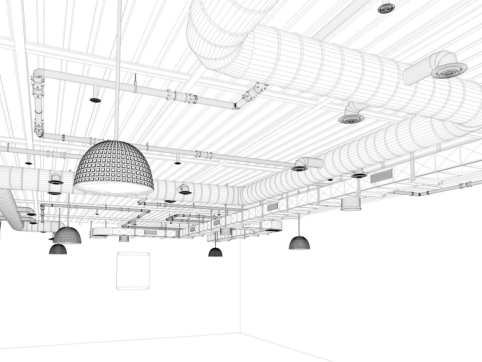 Loft office interior 2 3D model_19