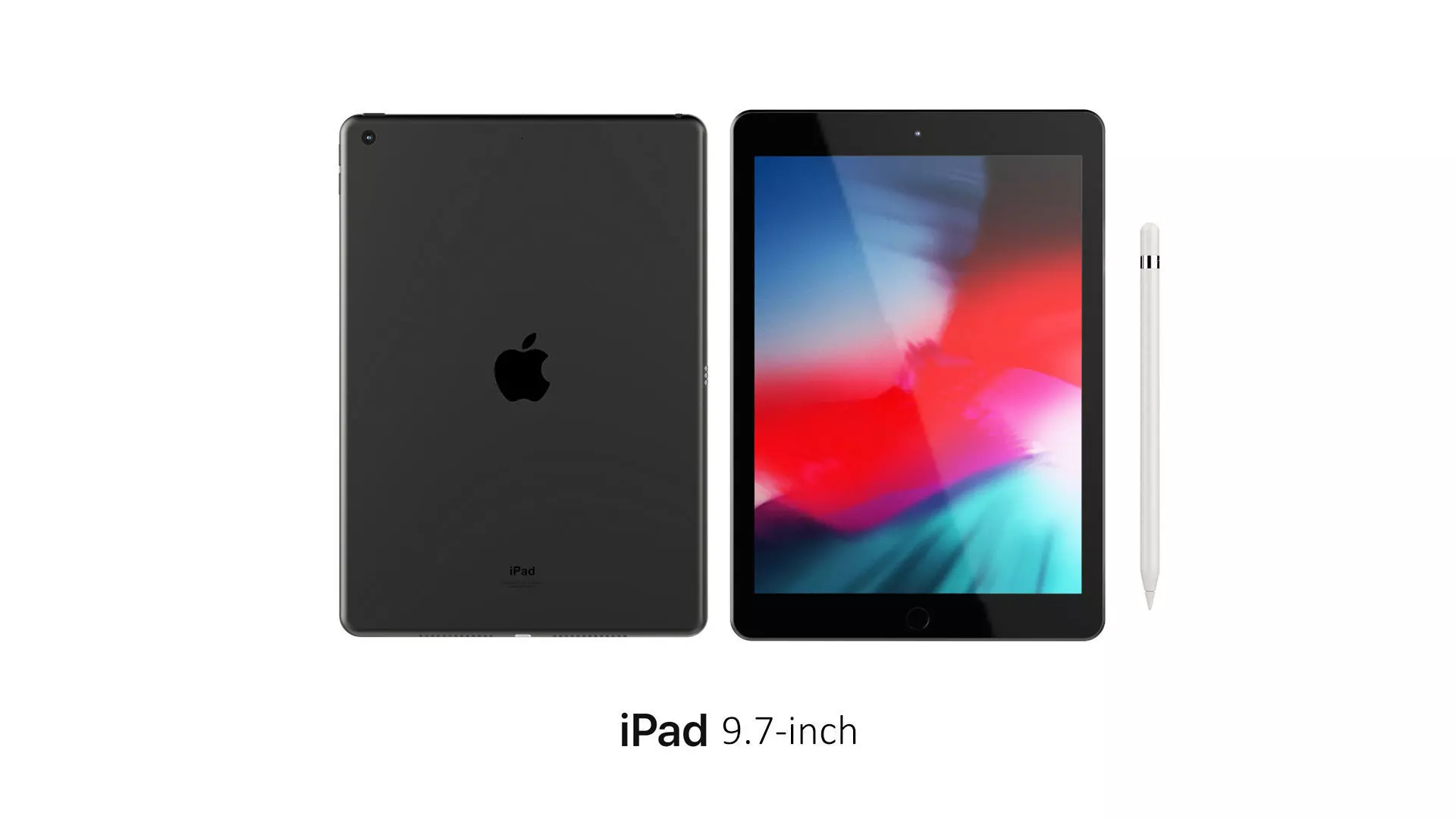 iPad 9 7-inch Space Gray 3D model