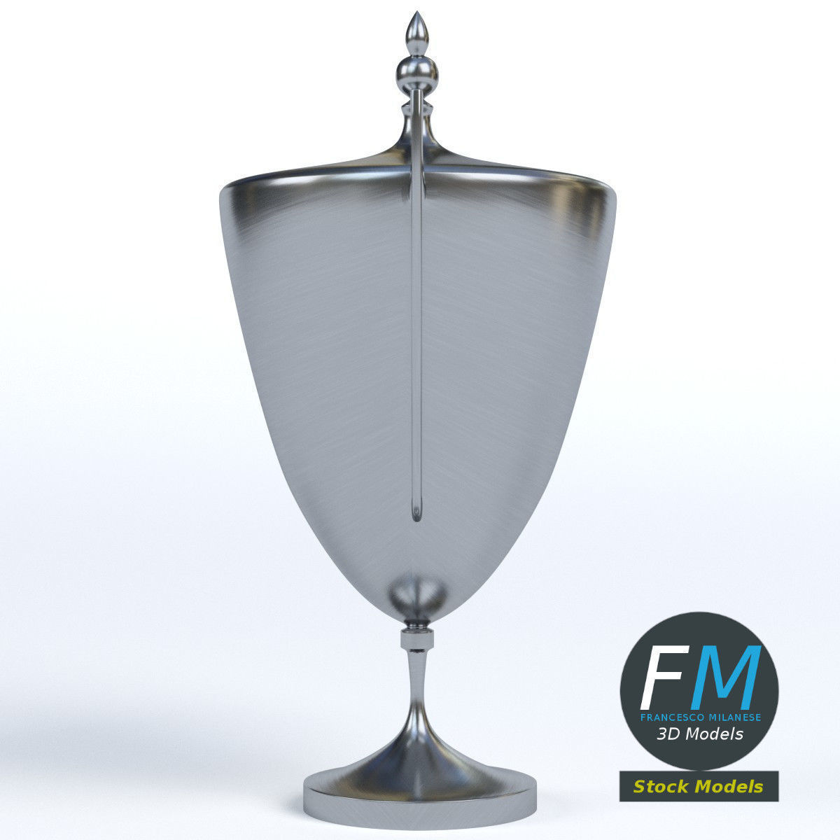 Trophy cup 2 3D model_4