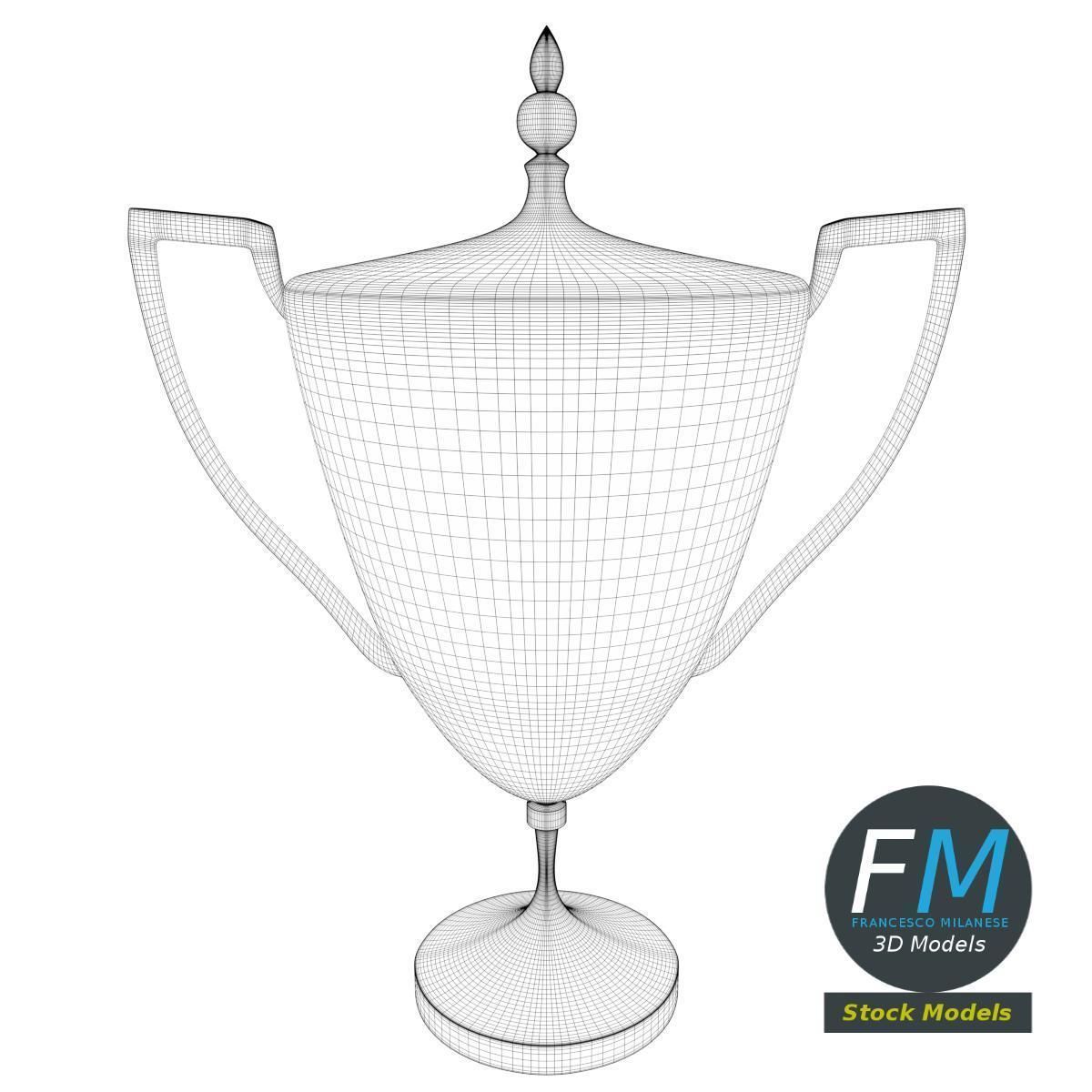 Trophy cup 2 3D model_7