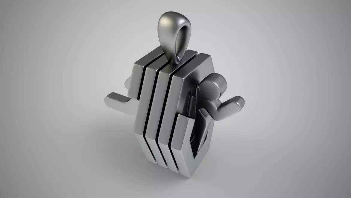 Portal Necklace 3D print model