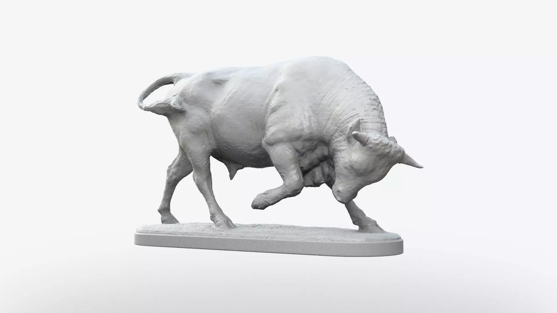 Bull Statue 3D print model_0