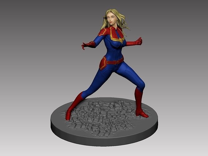 Capitan Marvel model 3d for print 3D print model