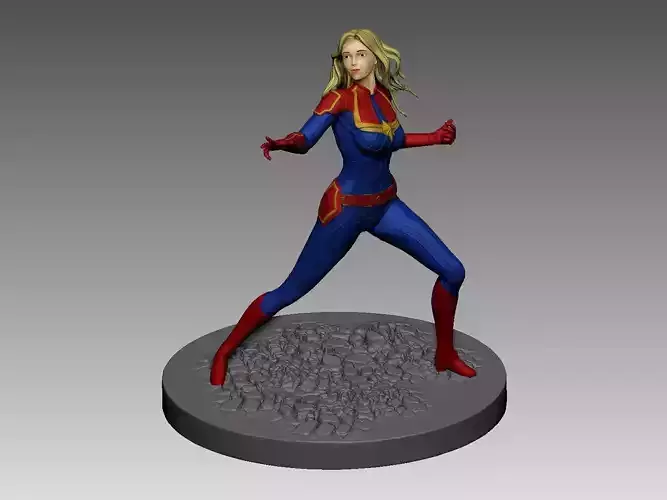 Capitan Marvel model 3d for print 3D print model