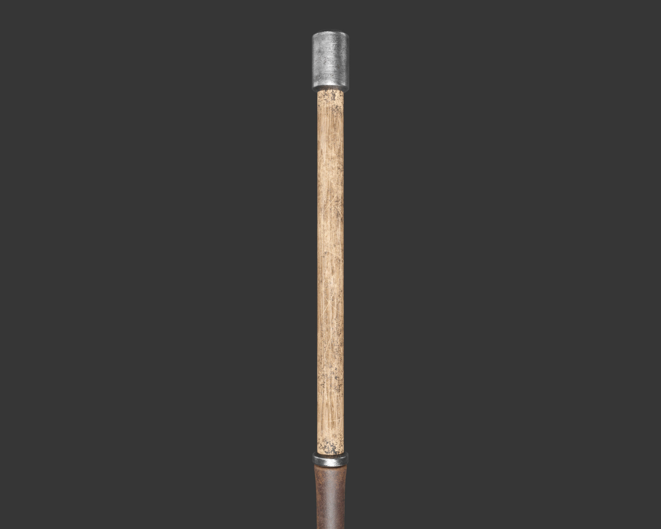 Medieval Knightly Weapon Pole Axe Low-poly 3D model_12