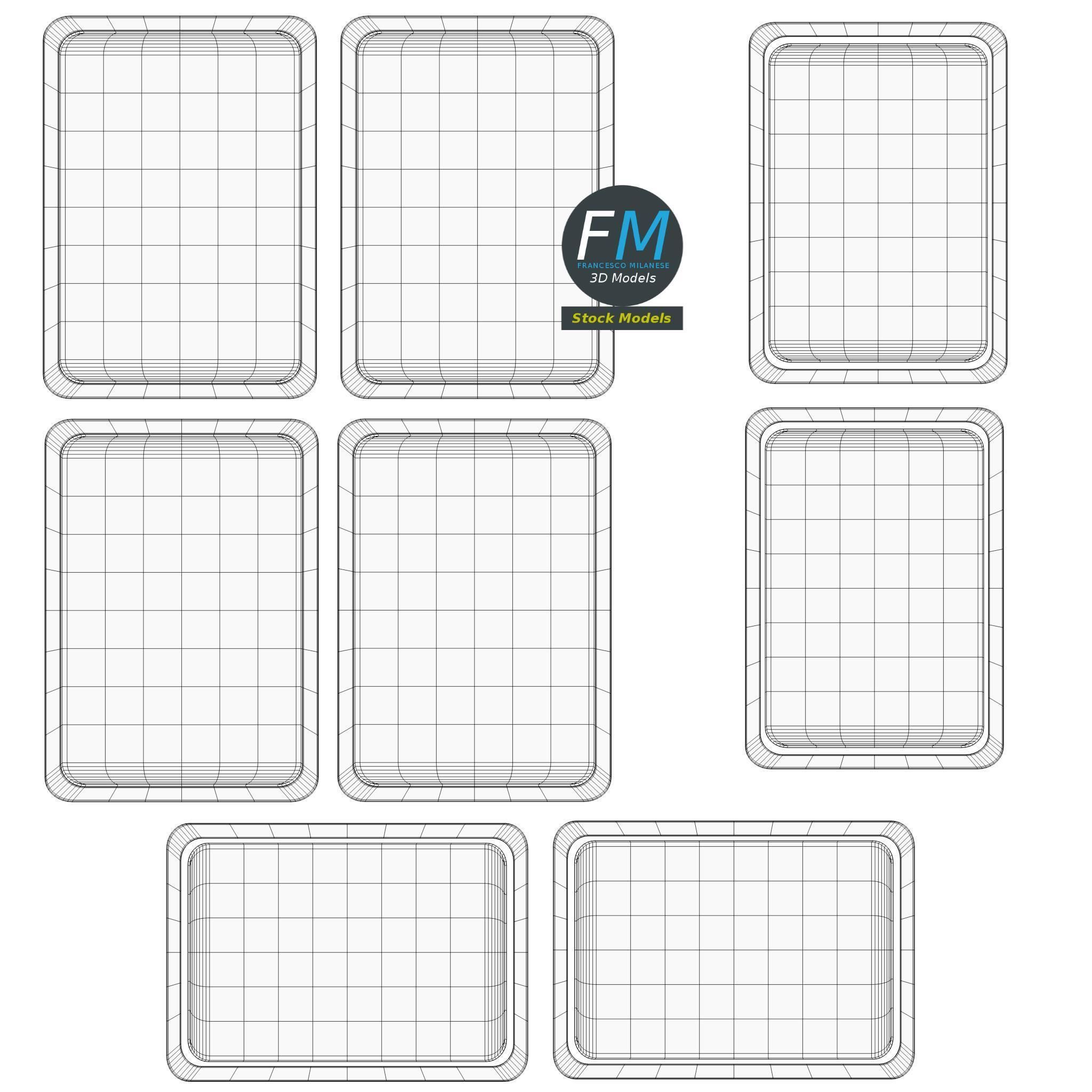 Poker four ace of spades 3D model_11