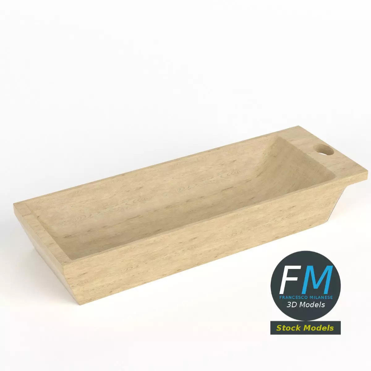 Kneading trough 3D model_0