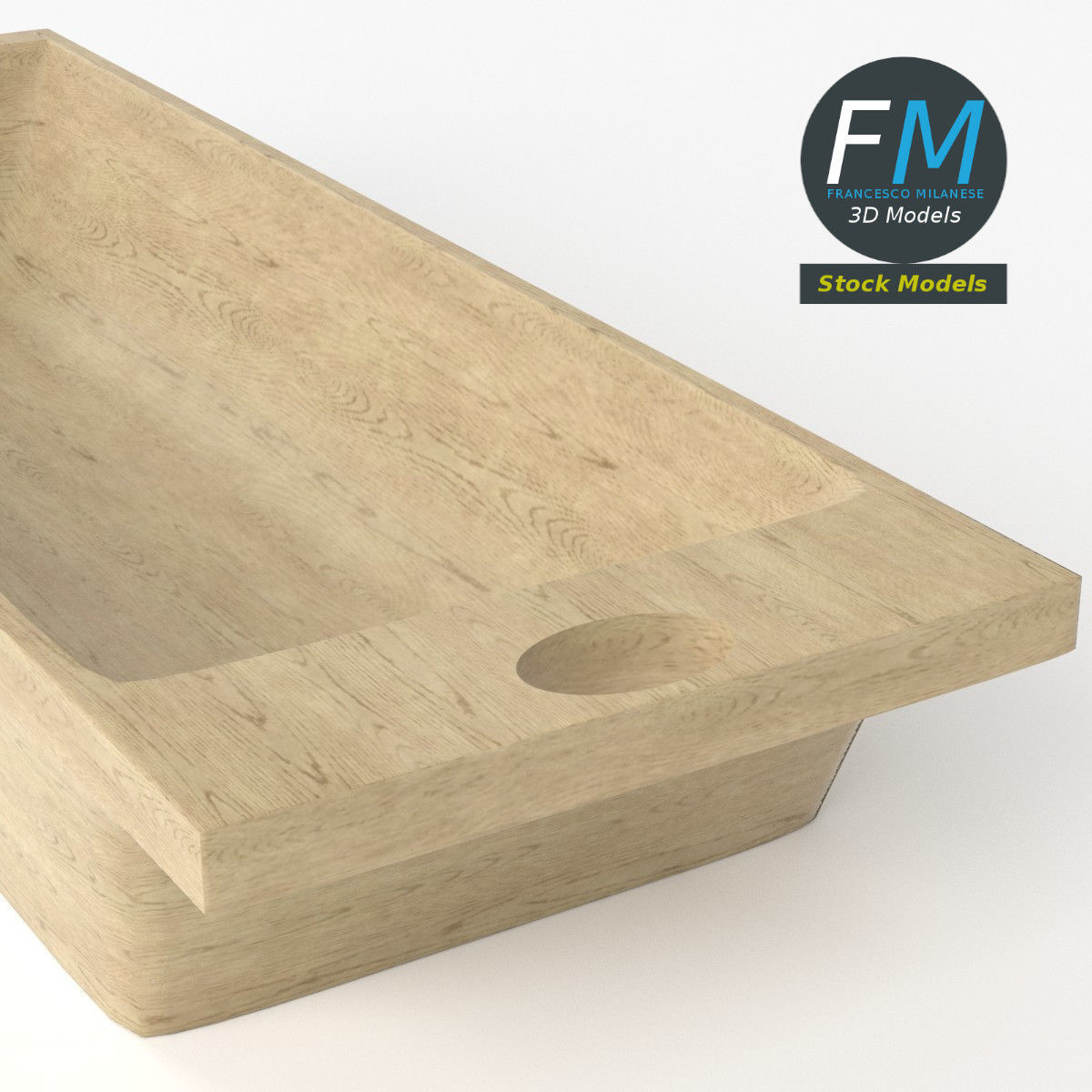 Kneading trough 3D model_5