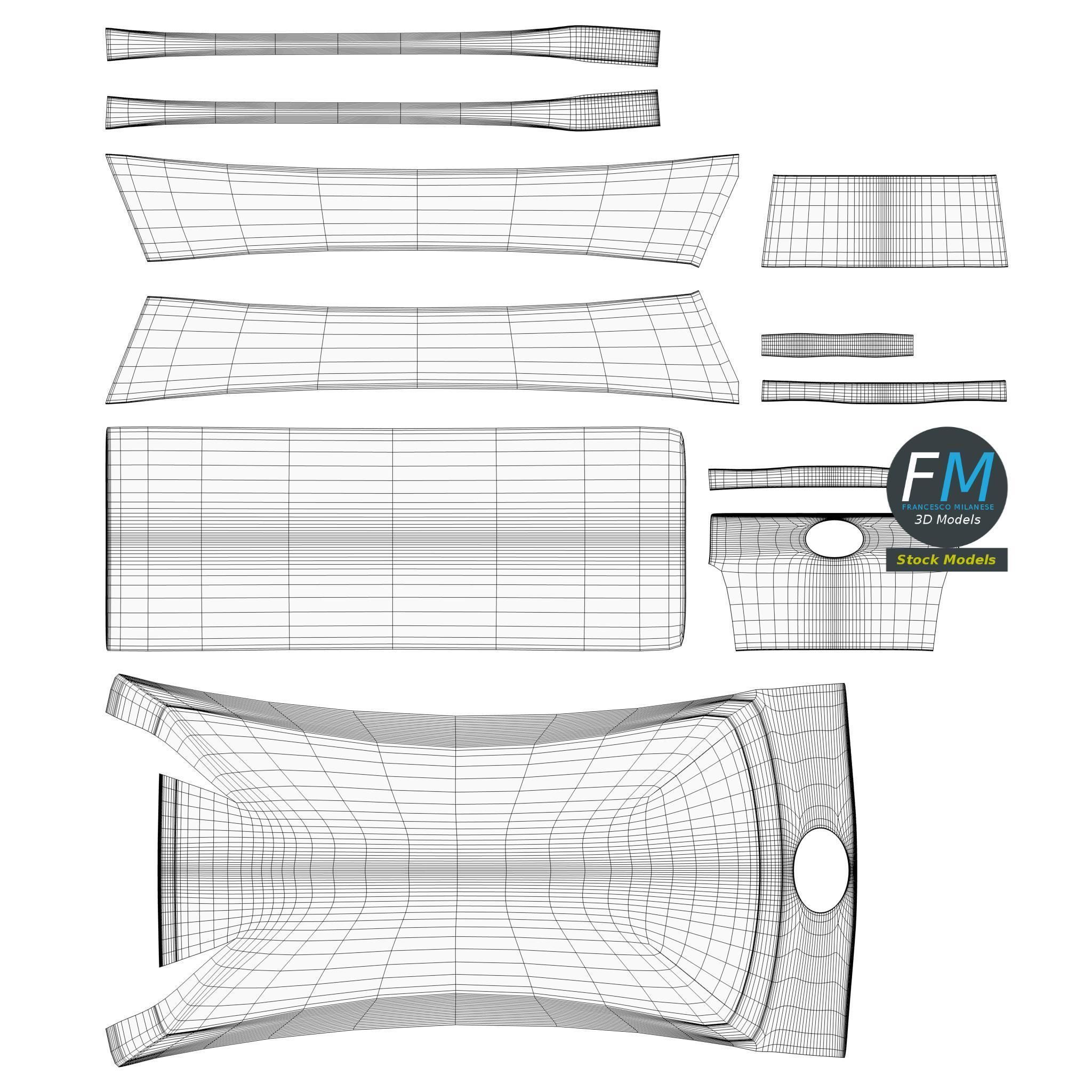 Kneading trough 3D model_11