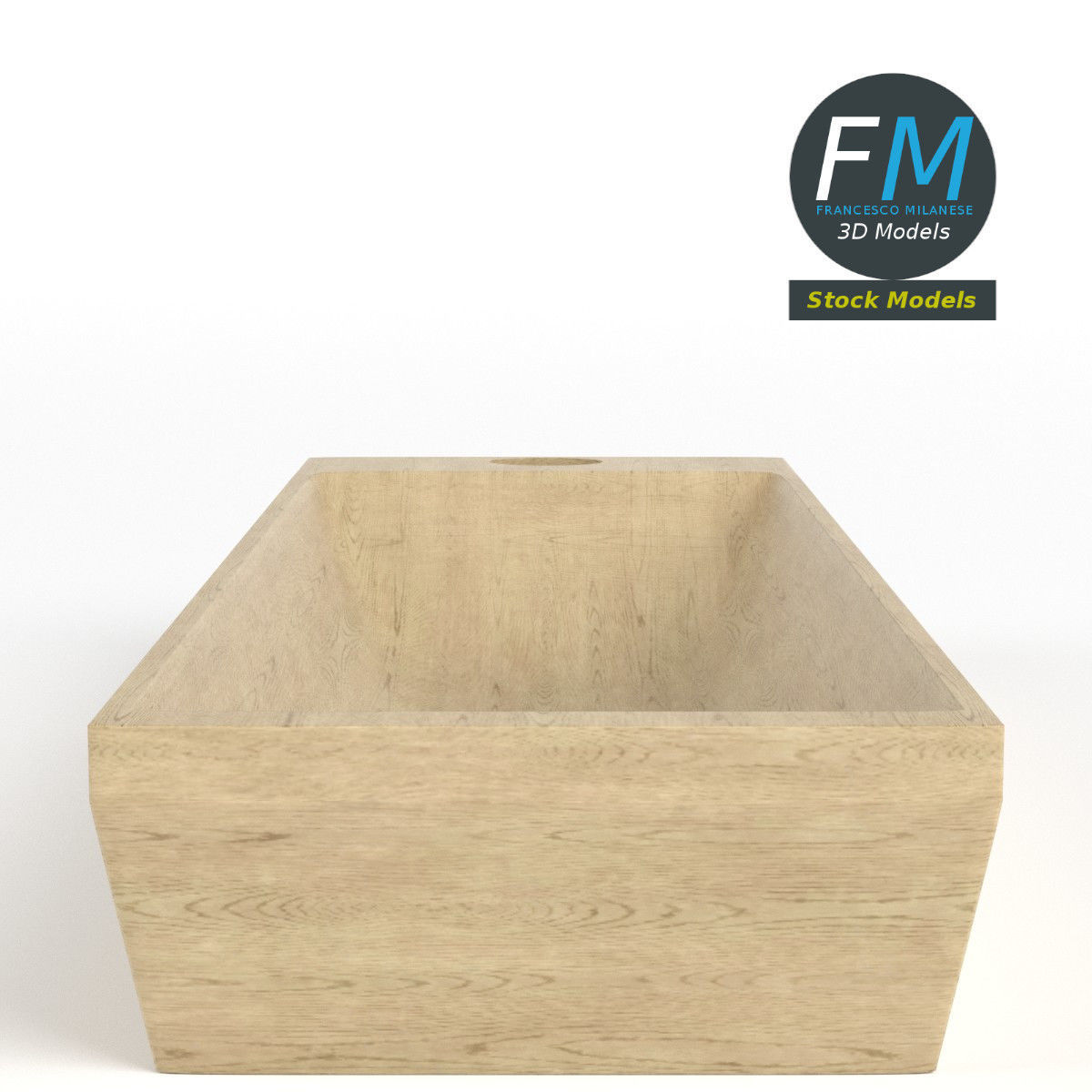 Kneading trough 3D model_4