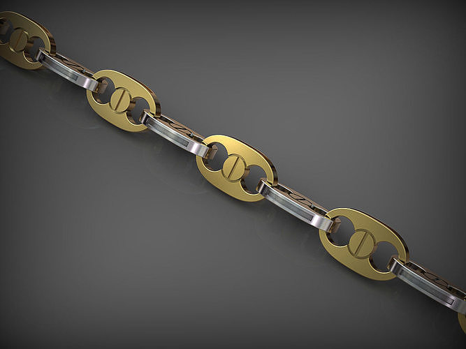 Chain link 56 3D print model