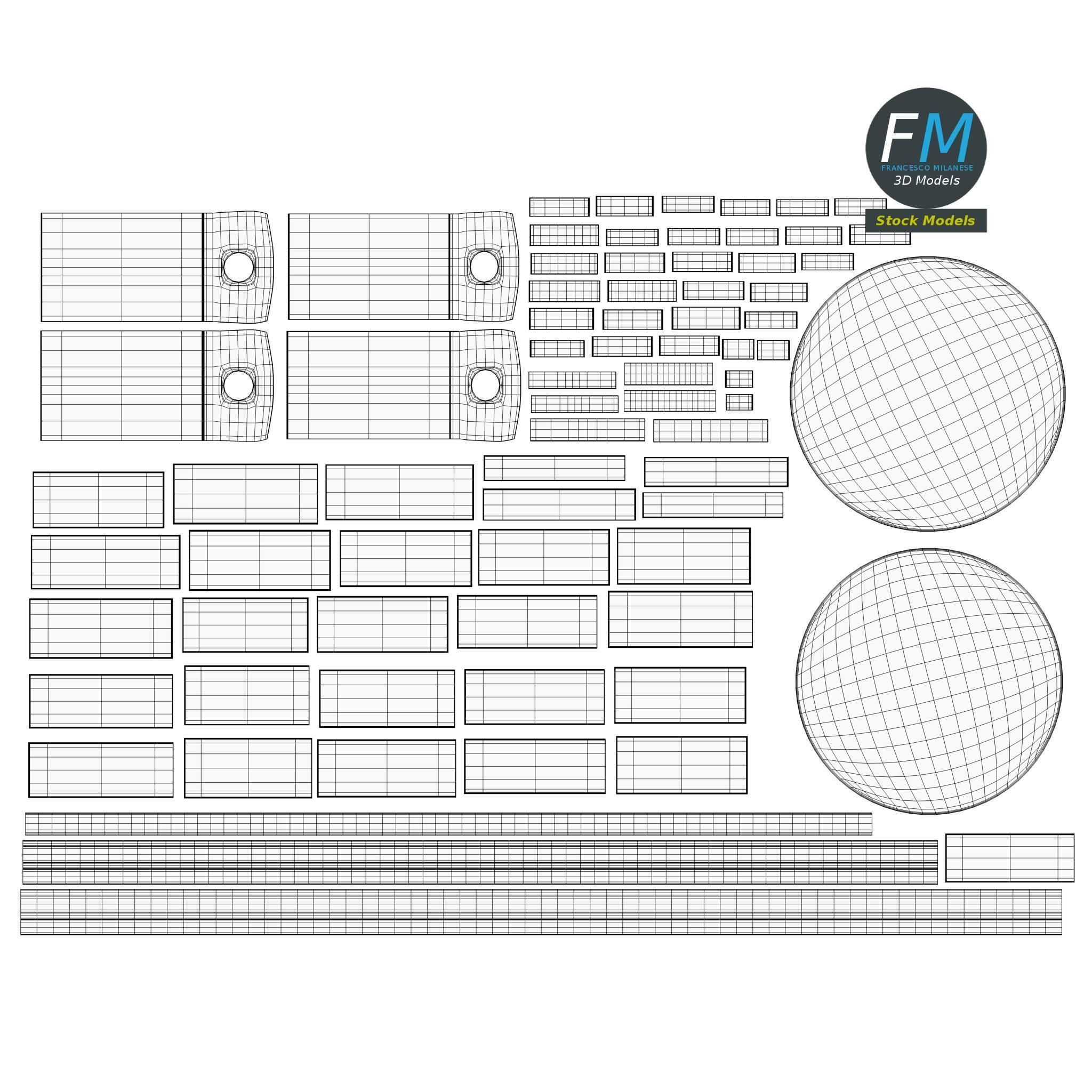 Round kneading trough 3D model_11