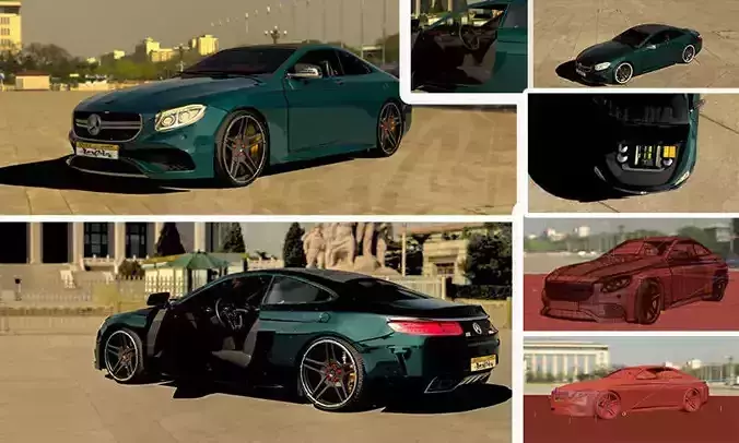 Mercedes s63 Amg Coupe 3D model