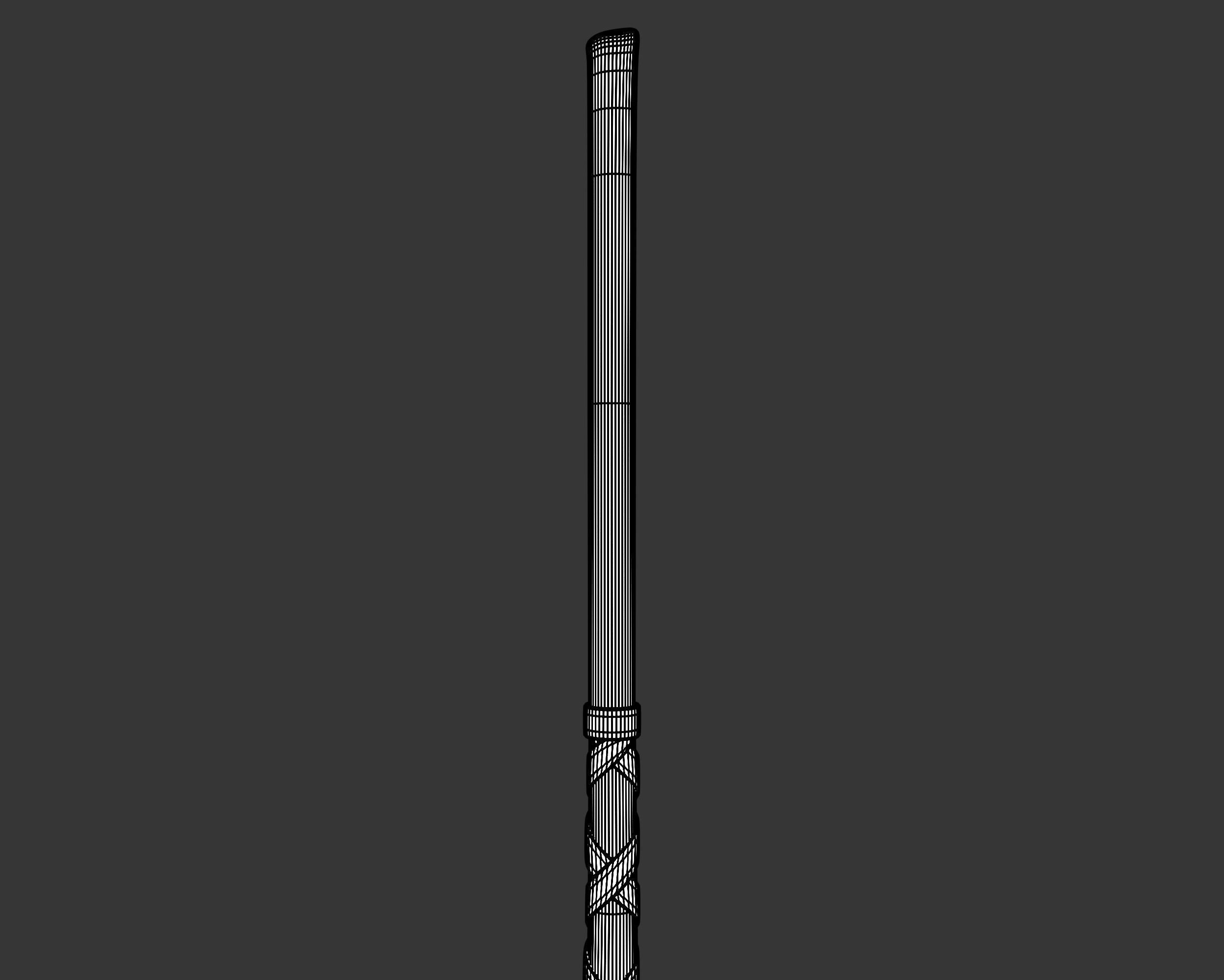 Medieval Crude Weapon Pole Axe Low-poly 3D model_14
