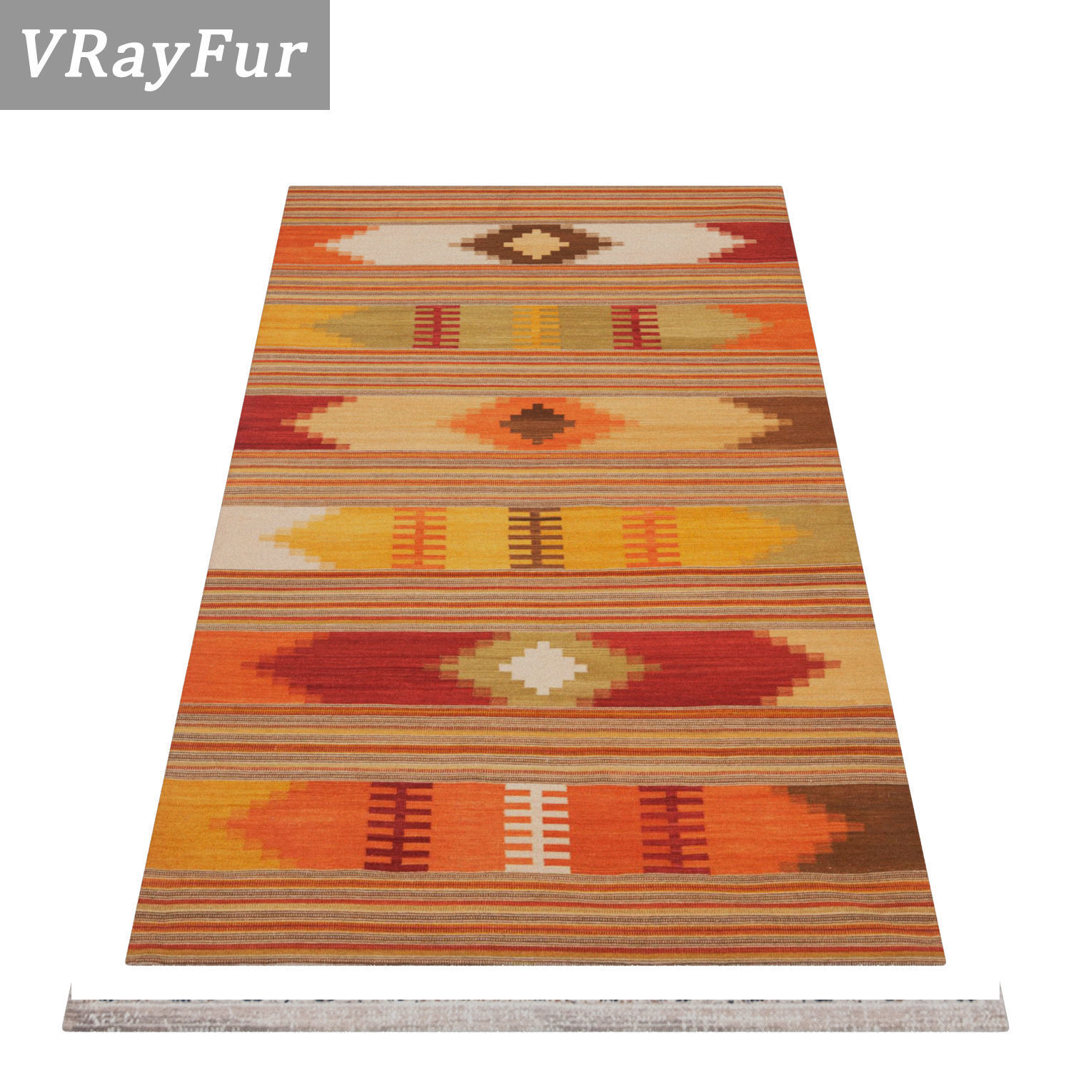 Rug Set 174 3D model_2