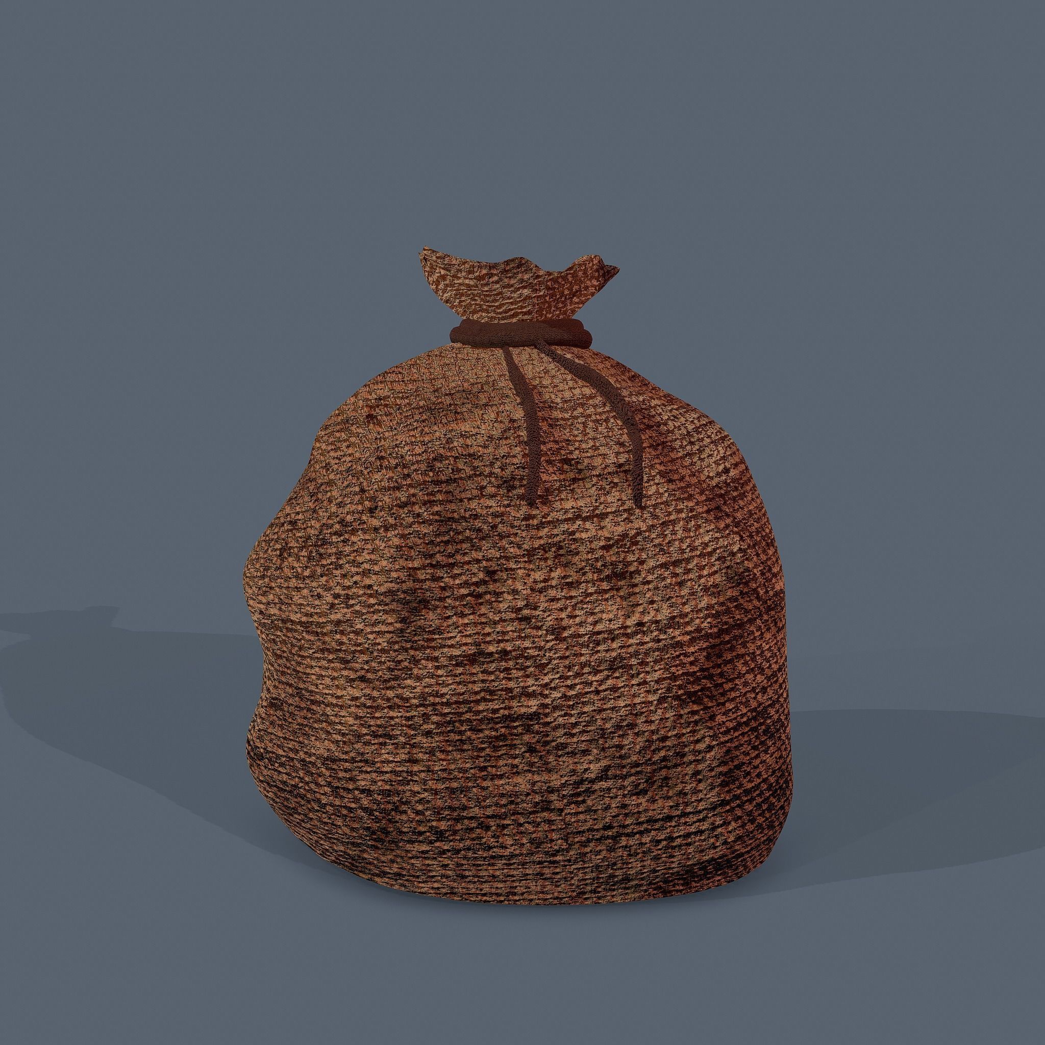 Burlap Sacks Low-poly 3D model_6