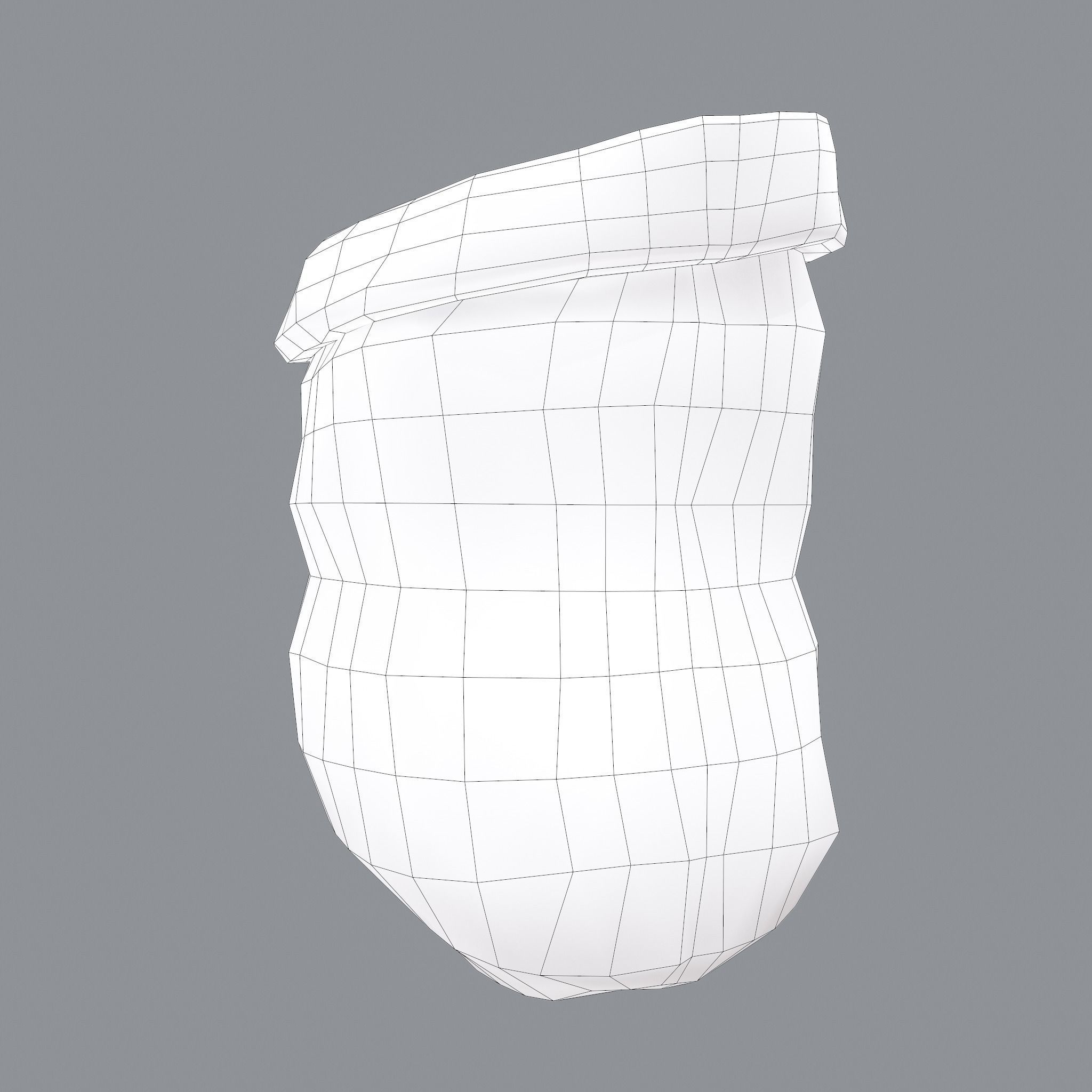 Burlap Sacks Low-poly 3D model_18