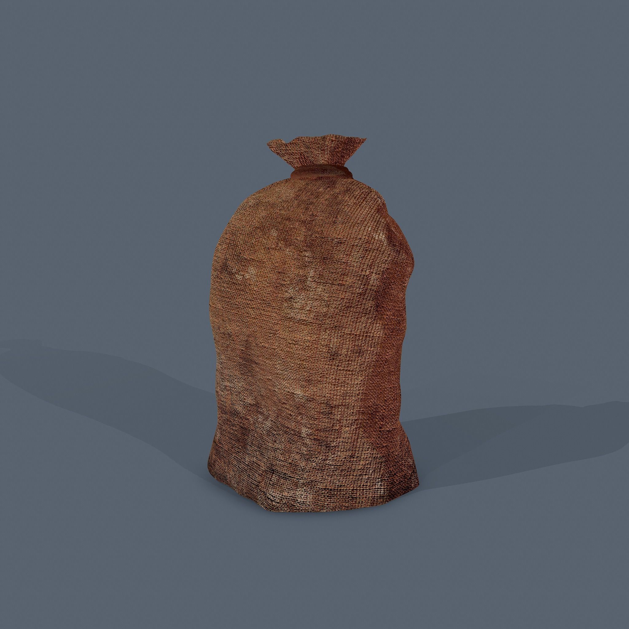 Burlap Sacks Low-poly 3D model_9