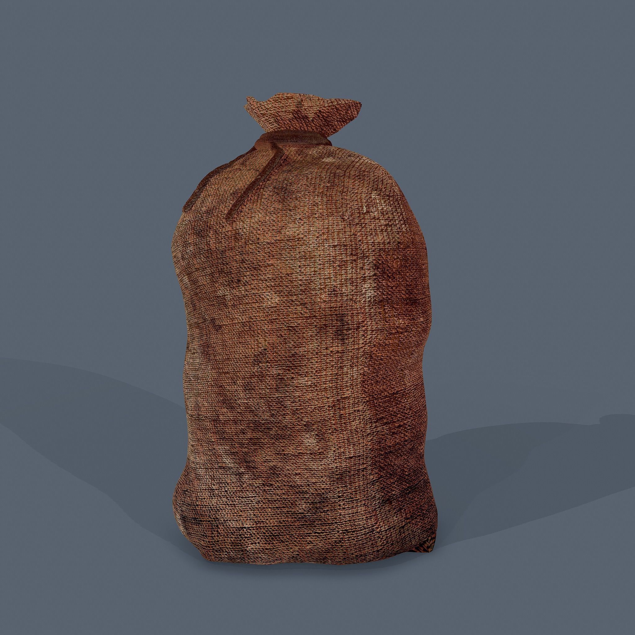Burlap Sacks Low-poly 3D model_8