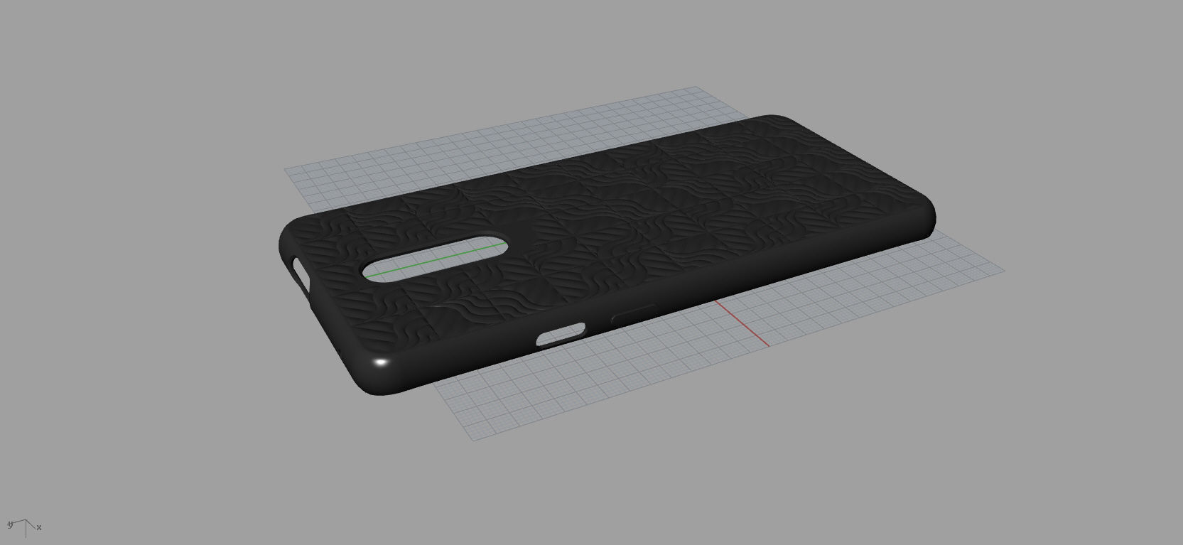  Original Oneplus 7 pro black Case 3D Model 3D print model 3D print model_1