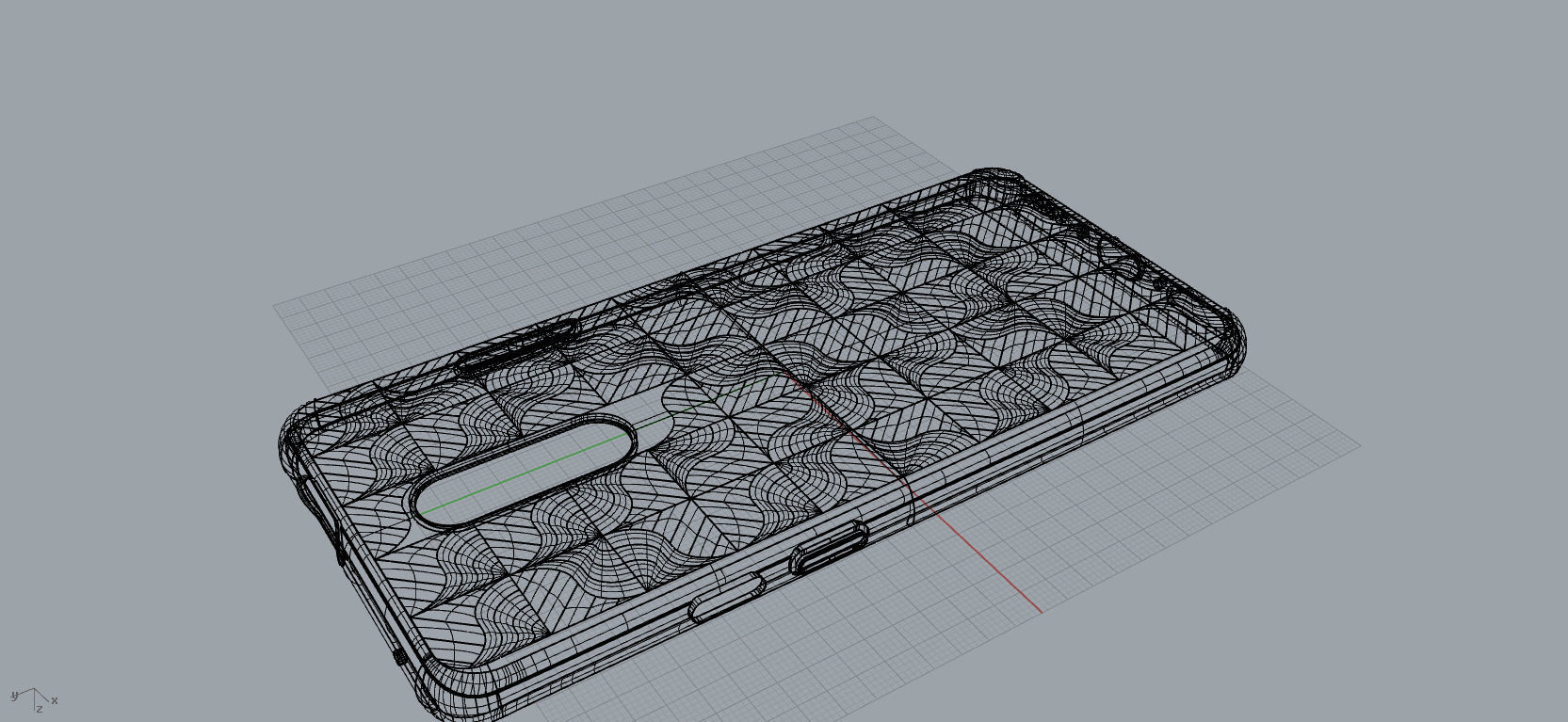 Original Oneplus 7 pro blue case 3D Model 3D print model 3D print model_8