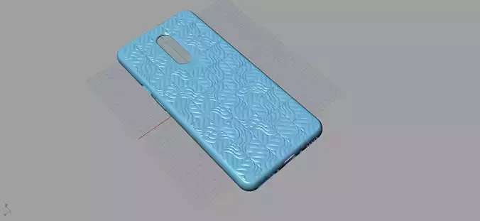 Original Oneplus 7 pro blue case 3D Model 3D print model 3D print model