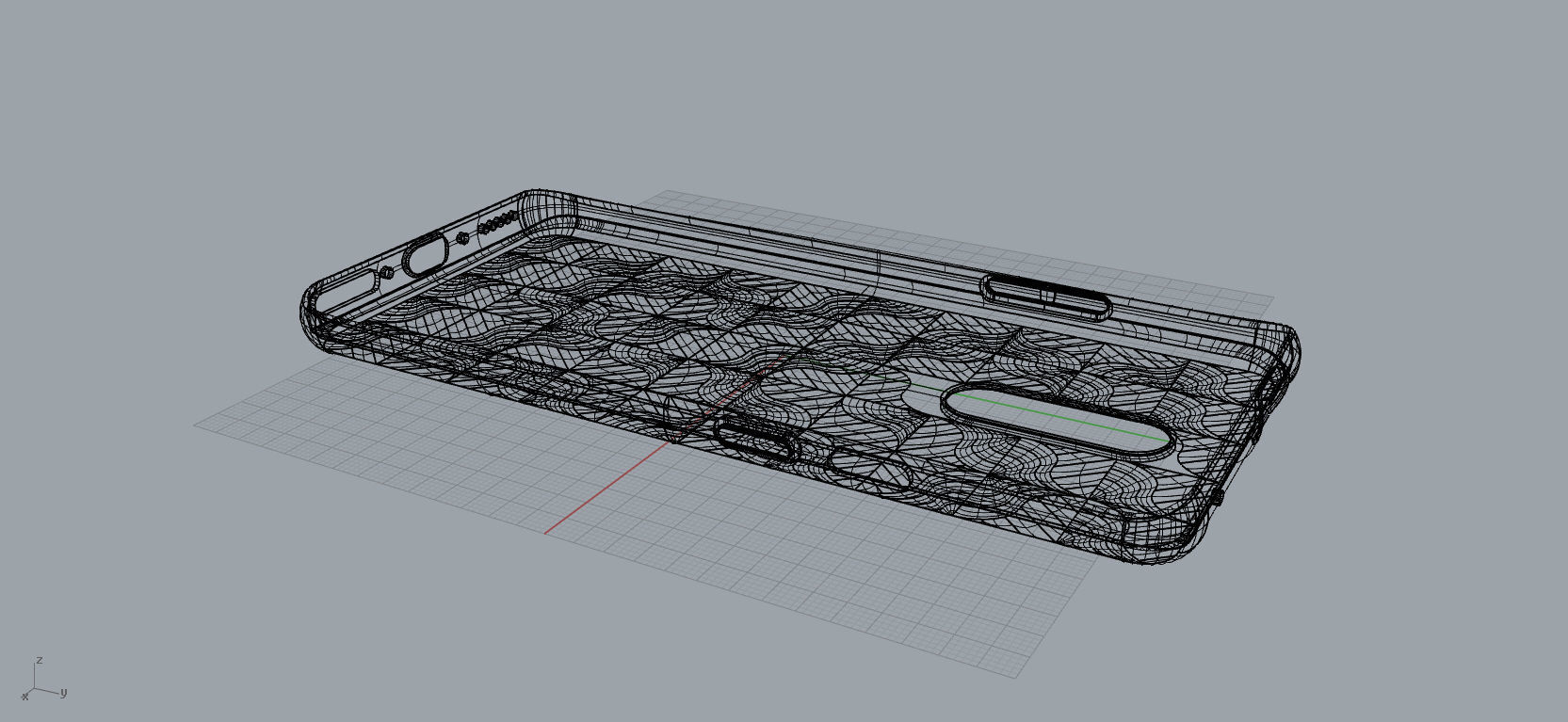 Original Oneplus 7 pro blue case 3D Model 3D print model 3D print model_4