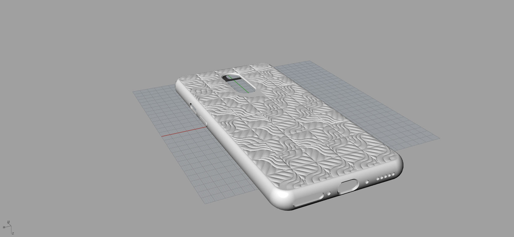 Original Oneplus 7 pro blue case 3D Model 3D print model 3D print model_16