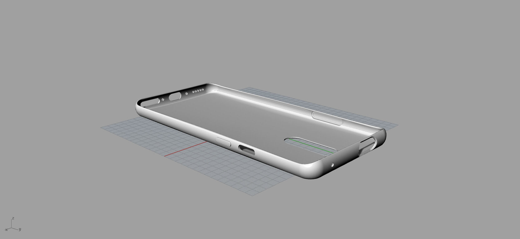 Original Oneplus 7 pro white Case 3D Model 3D print model      3D print model_2